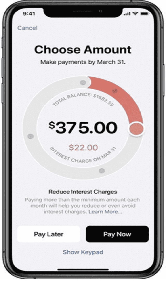 Apple Card allows users to reduce interest charges