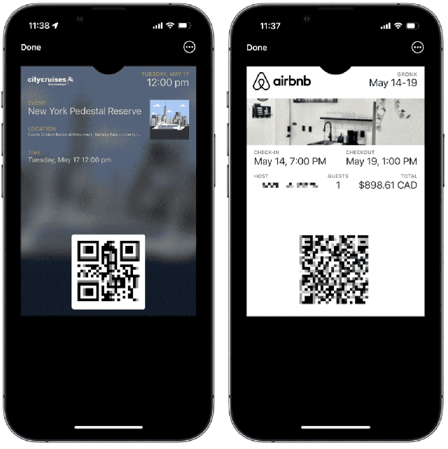 Users can manage passes on Apple Wallet